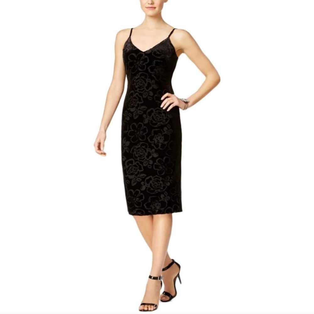 Black midi dress